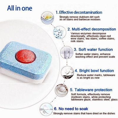 quality  Disposable Dishwasher Tablets Eco Dishwasher Detergent Cleaning Tablets factory