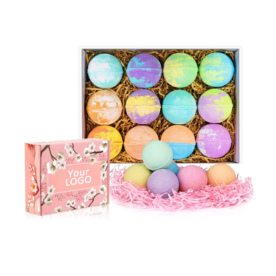 Private Label Home Organic Bubble Home Factory Fizzies Spa JGF Spa Hotel Spa Solid Color Bath Bombs Luxury Bath Bomb Set