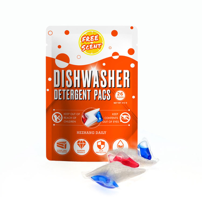 Best Selling Sustainable Organic Dishwasher Pod For Washing Tablet Detergent Pods OEM Odm Dishwasher Bomb