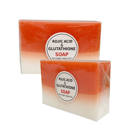 Cleansing Foundation OEM Customize Label Soap Manufacturer Exfoliate Dead Skin Brighten Skin Pigmentation Acid &amp; Glutathione Whitening Kojic Bar Soap