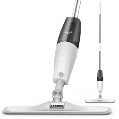 Deerma Sustainable Water Sweeper Floor Cleaner Carbon Fiber Spray Dust Wipes 360 Rotating Rod Tank 350ml Waxing Mop